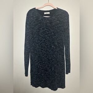 Abercrombie & Fitch Black Marled Long Sleeved Knit‎ Dress | Small